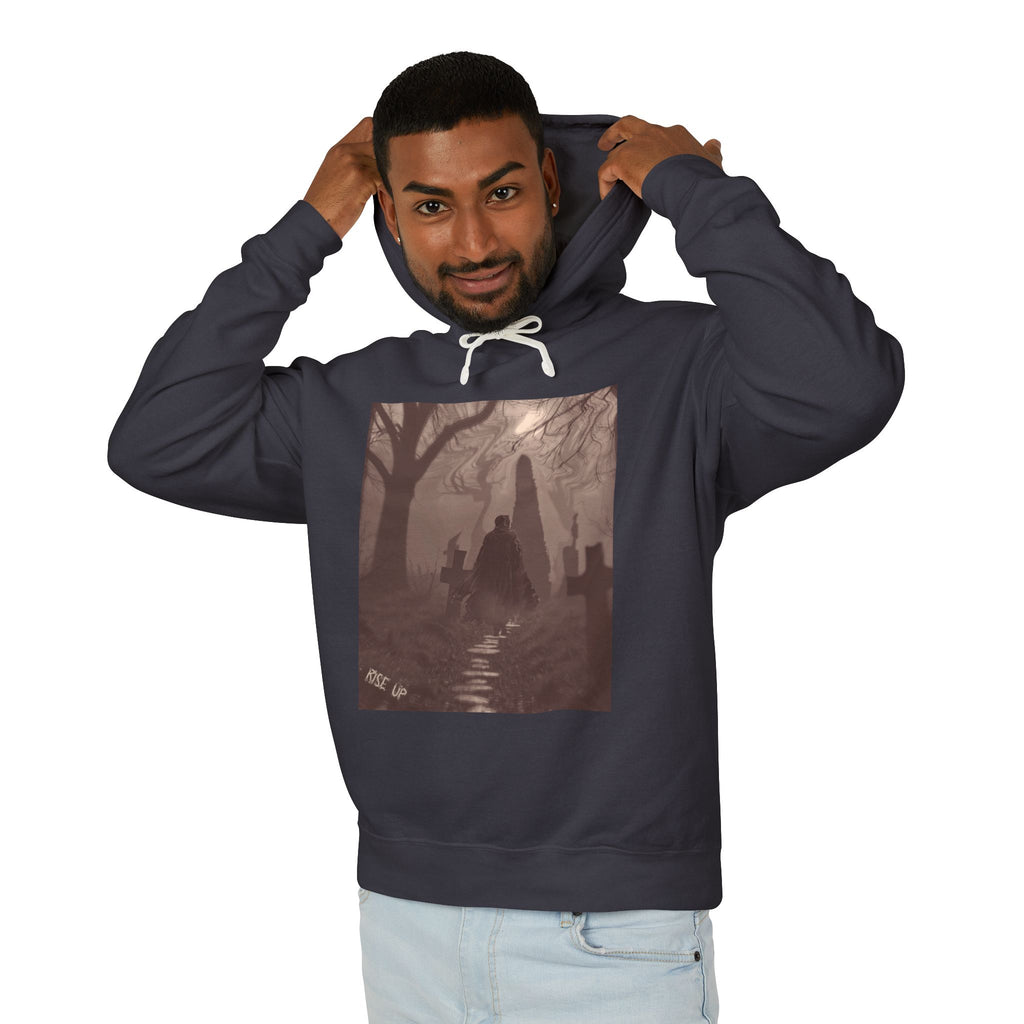 Foggy Cemetery Graphic Hoodie | Rise Up Active Wear