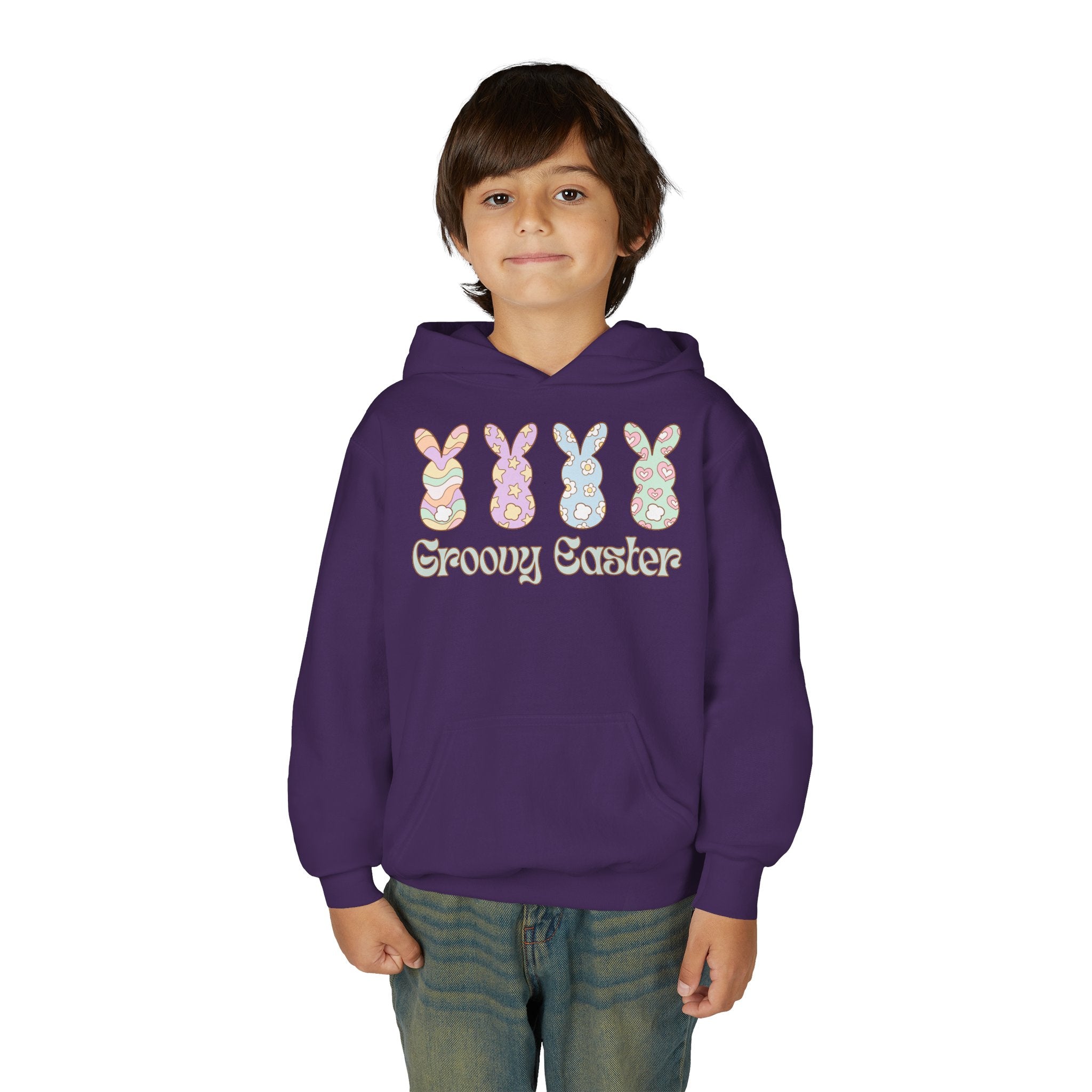 Groovy Easter Youth Hoodie | Holiday Fits