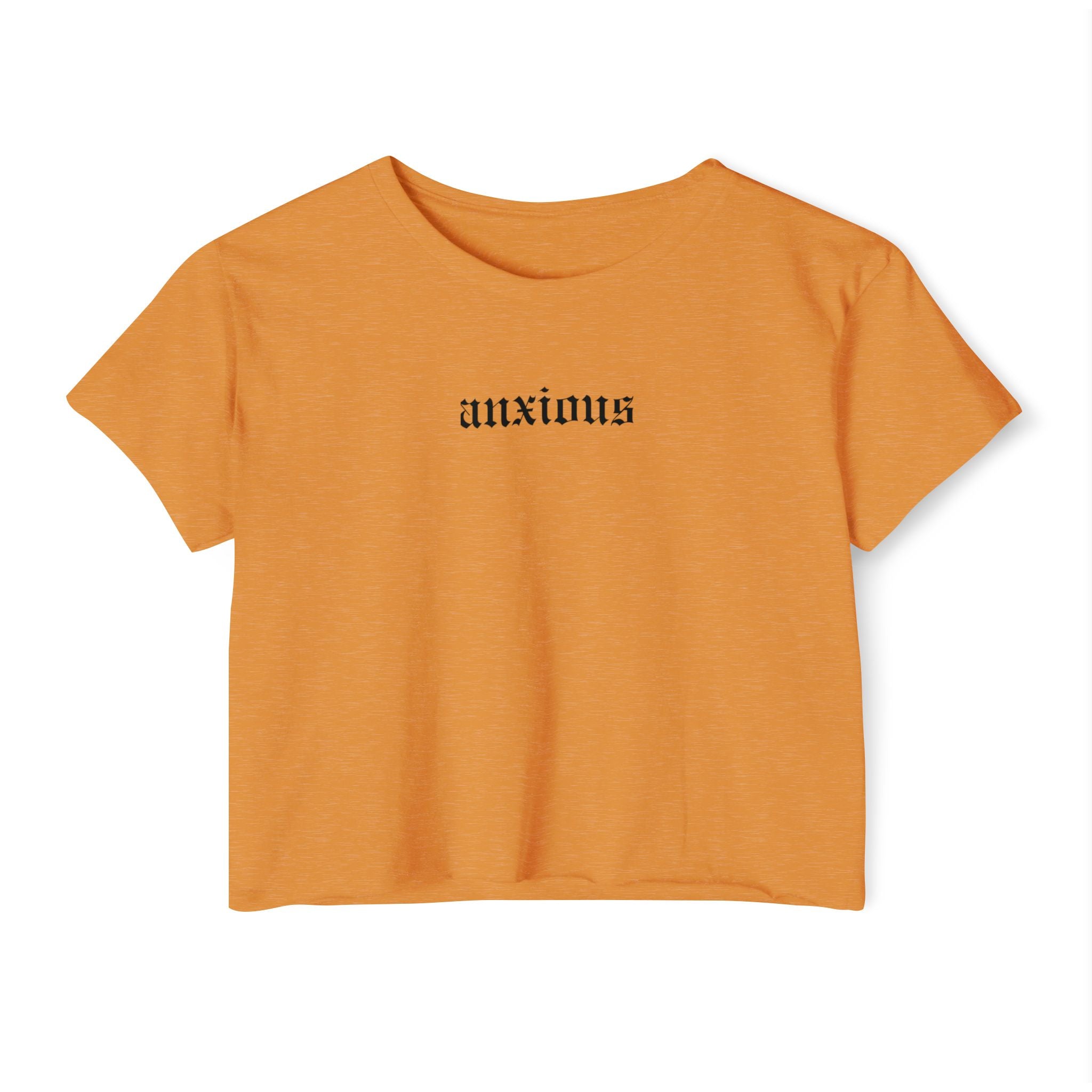 Anxious Crop Top | Statement Wear