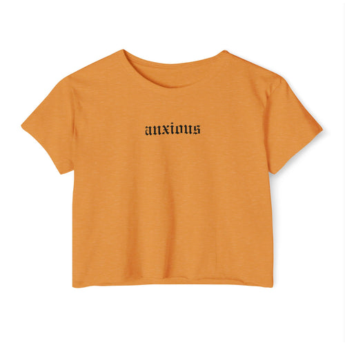 Anxious Crop Top | Statement Wear