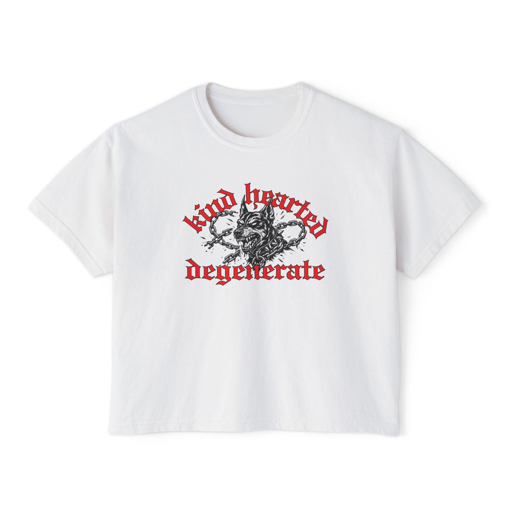 Kind Hearted Degenerate Crop Top | Statement Wear