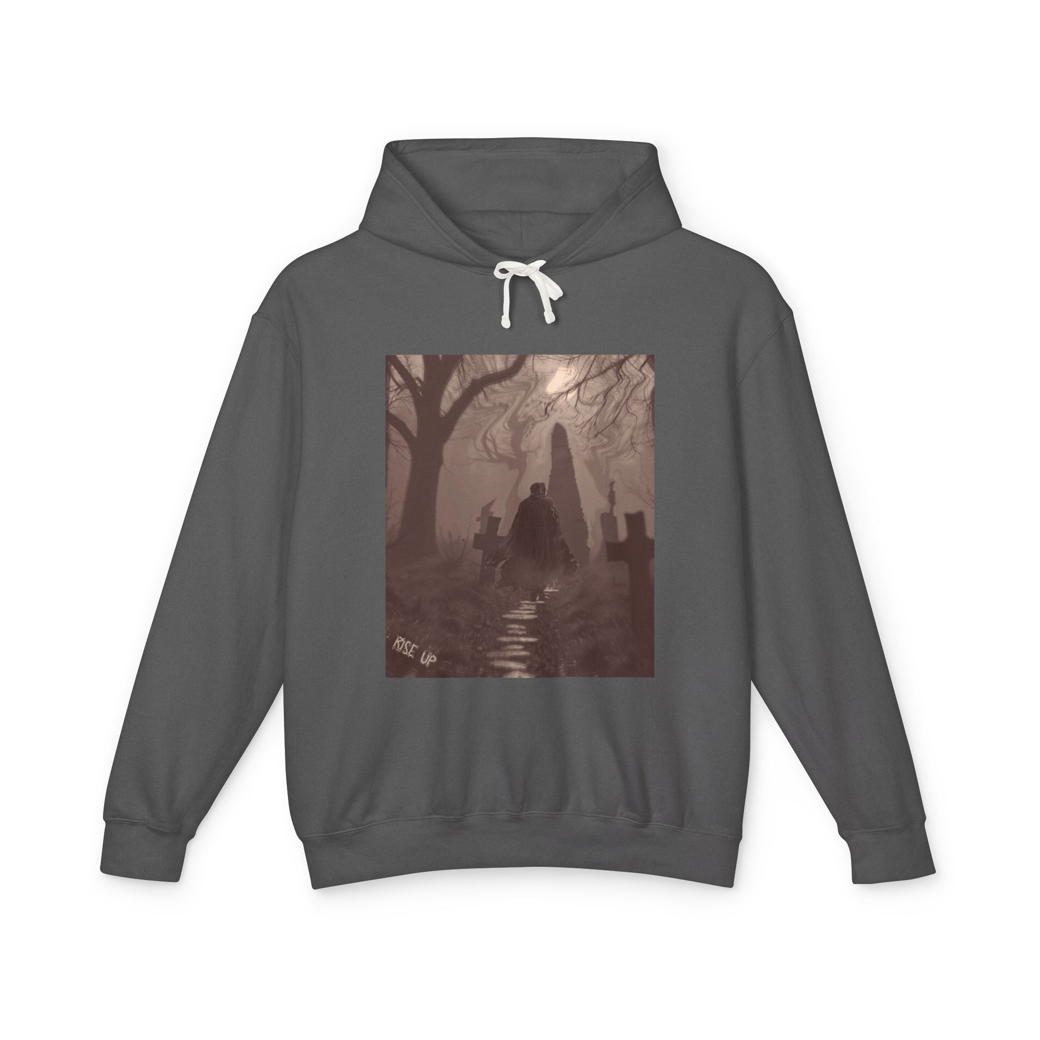 Foggy Cemetery Graphic Hoodie | Rise Up Active Wear