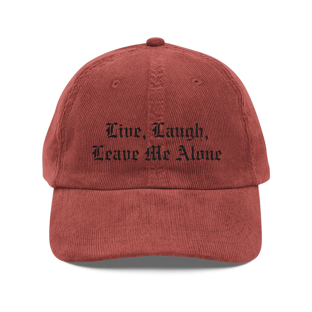 Leave Me Alone Corduroy Cap | Statement Wear