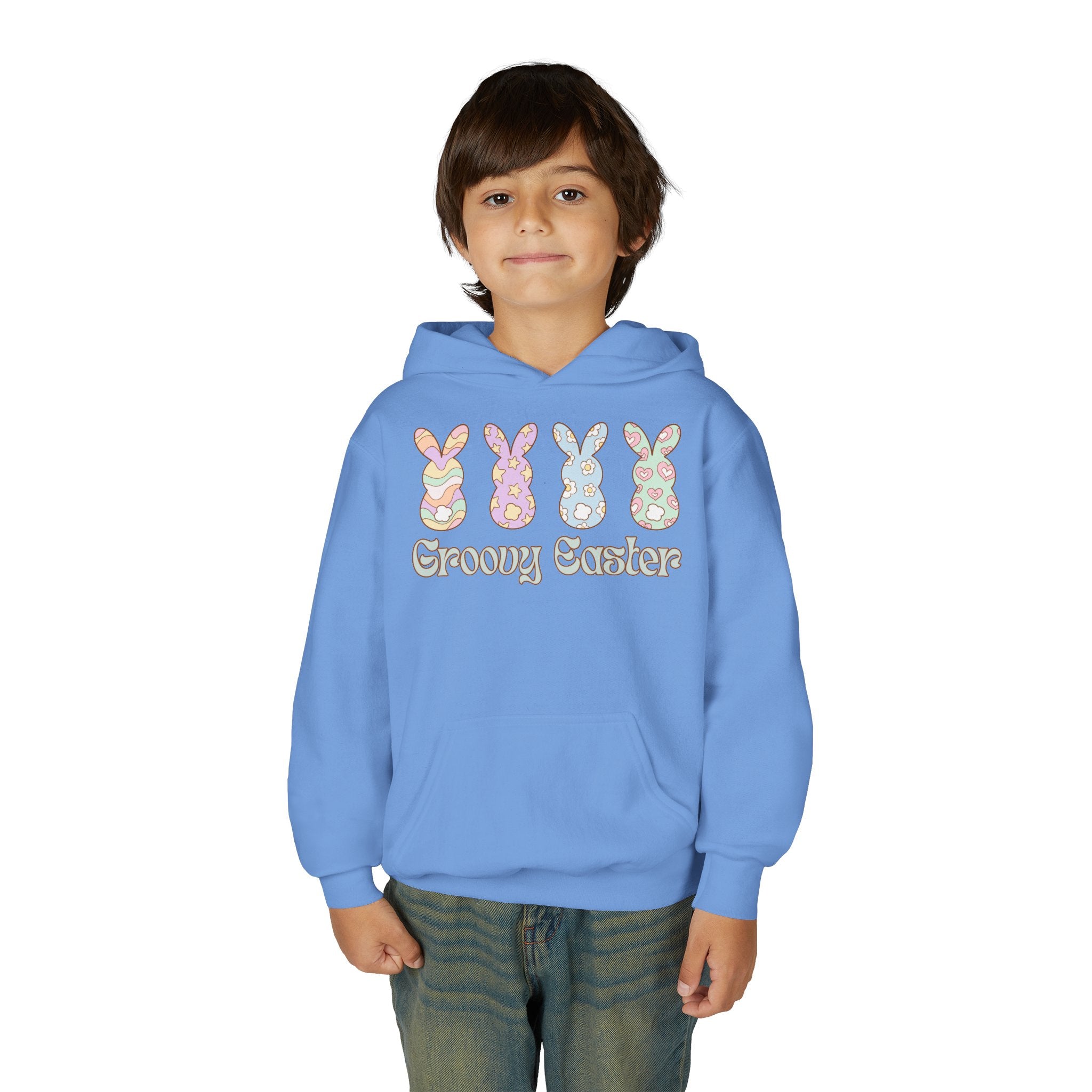 Groovy Easter Youth Hoodie | Holiday Fits