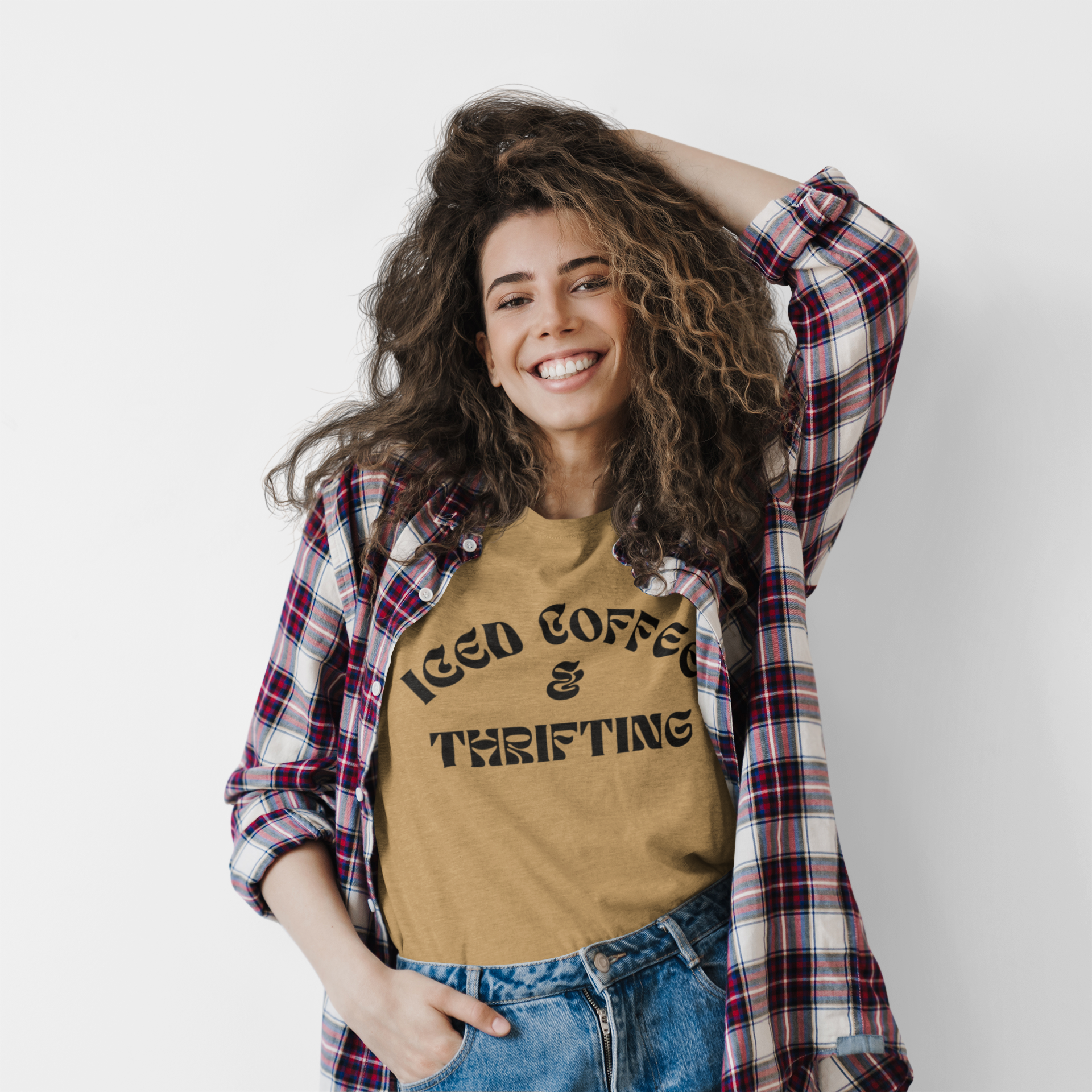 Iced Coffee & Thrifting Tee | Statement Wear