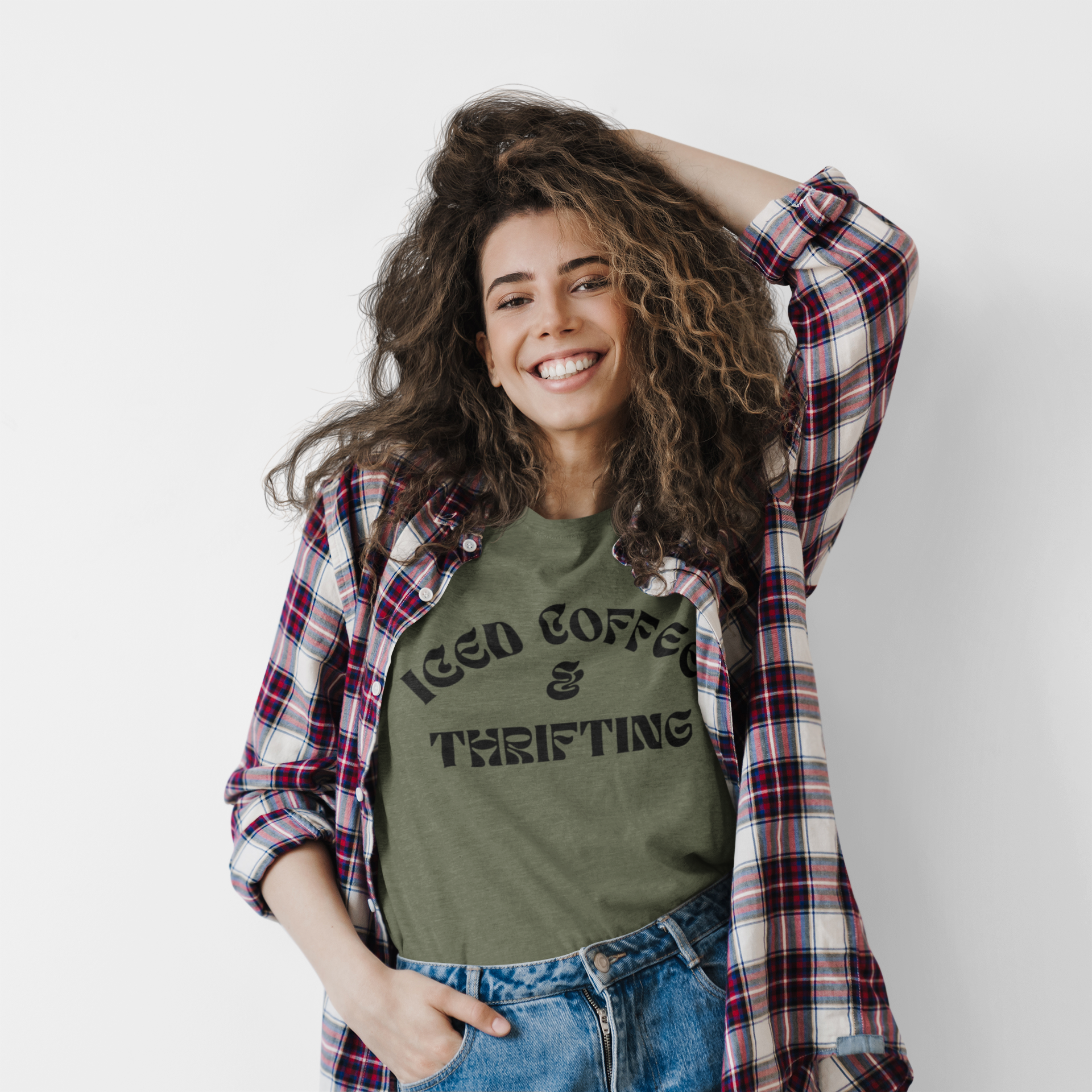 Iced Coffee & Thrifting Tee | Statement Wear