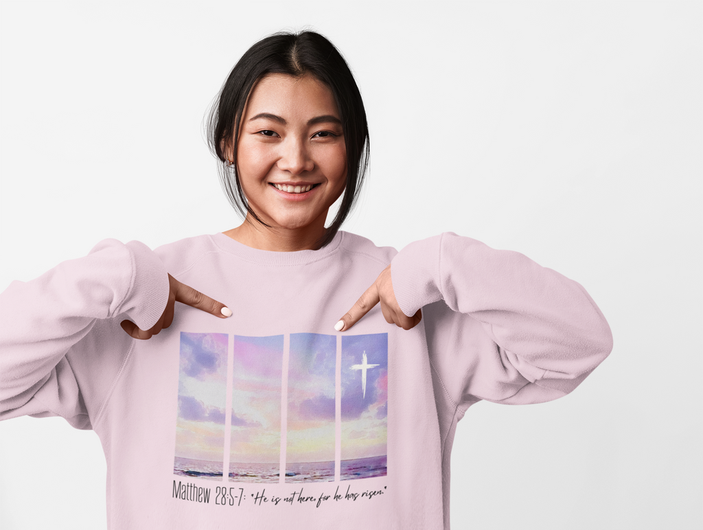 Easter "He is Risen" Crewneck | Holiday Fits