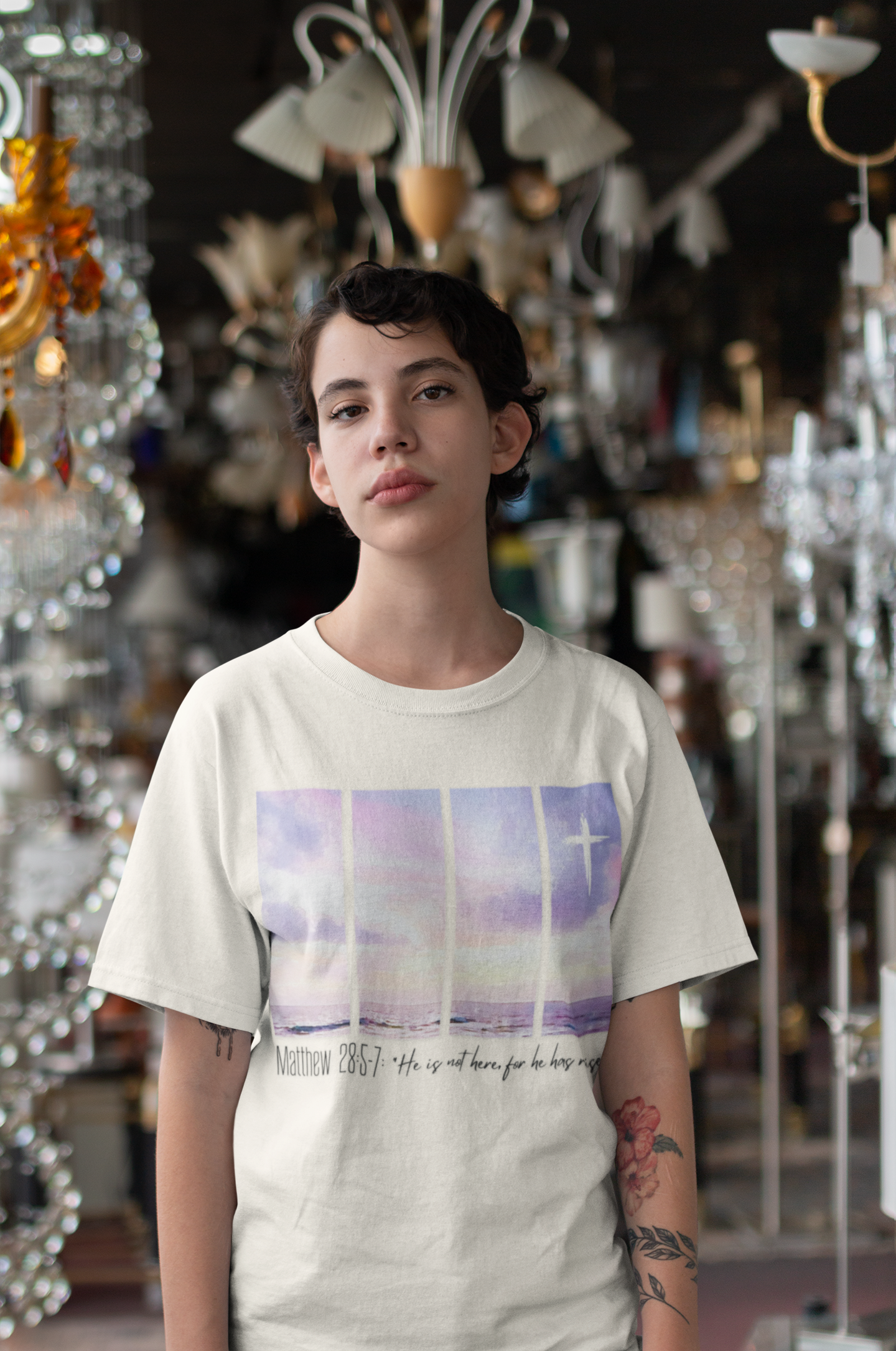 Easter "He is Risen" tee | Holiday Fits