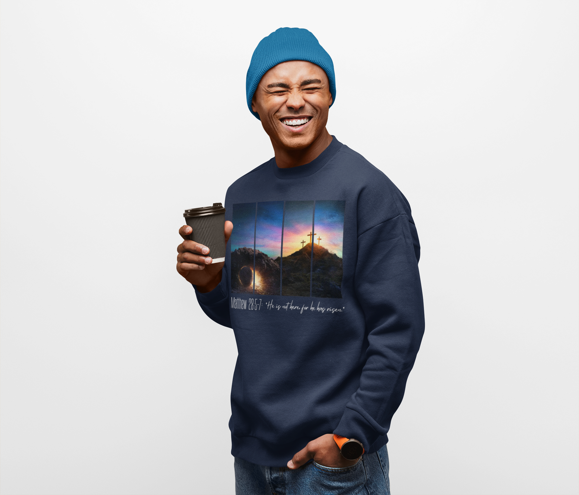 Easter "He is Risen" Crewneck | Holiday Fits