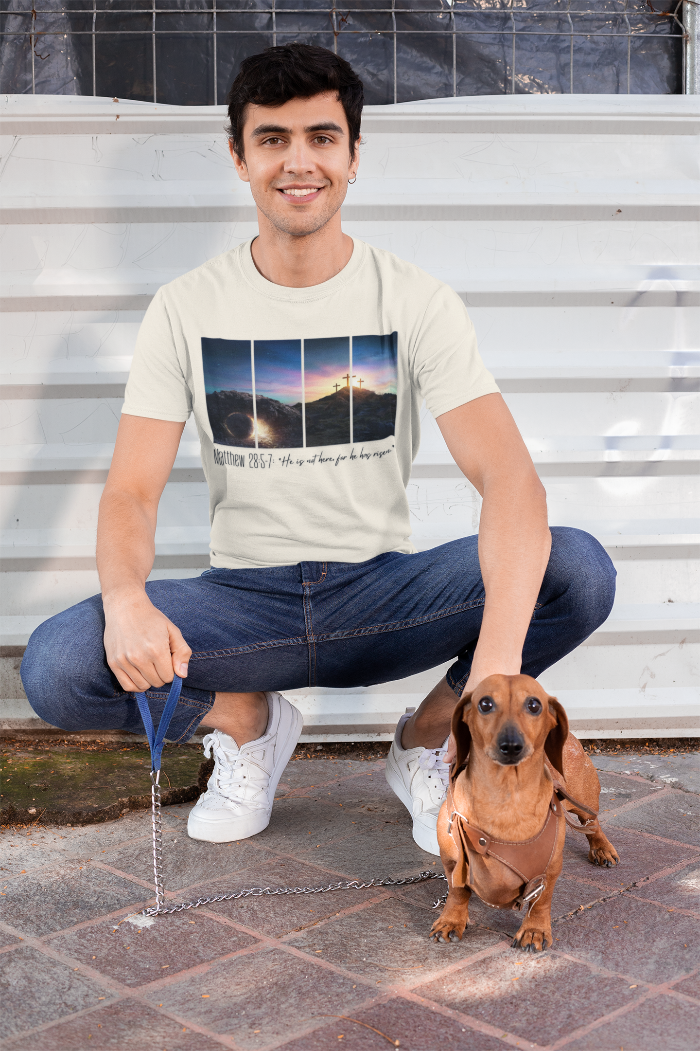 Easter "He is Risen" tee | Holiday Fits