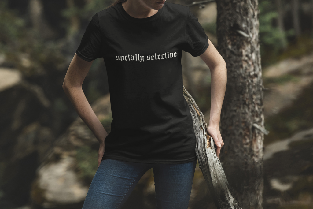 Socially Selective Tee | Statement Wear