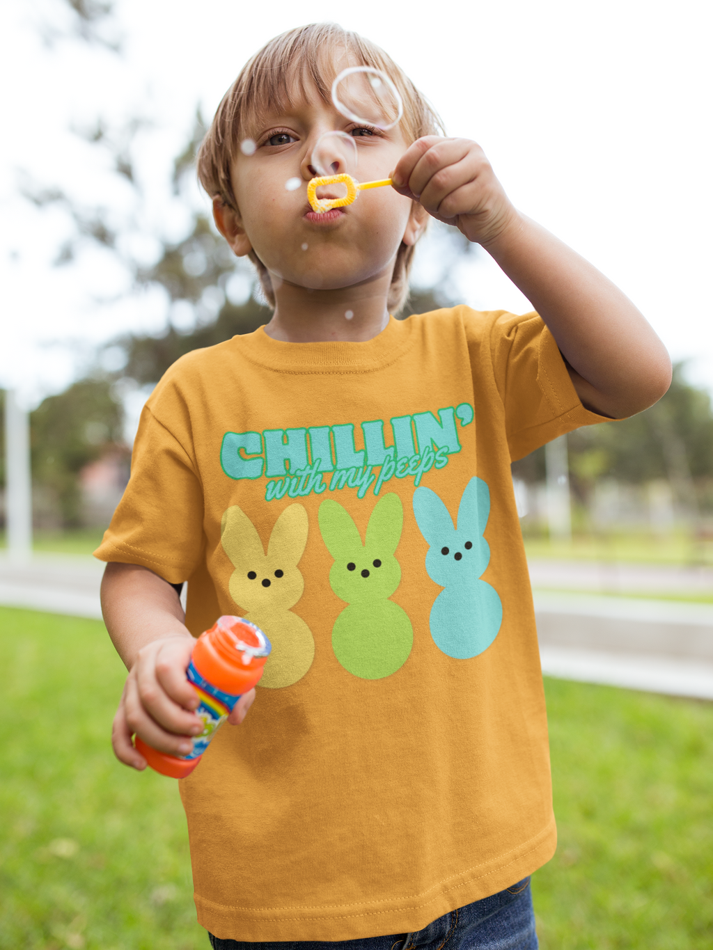 Chillin' With My Peeps Kids tee | Holiday Fits