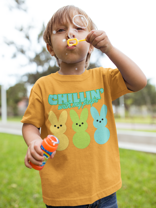 Chillin' With My Peeps Kids tee | Holiday Fits