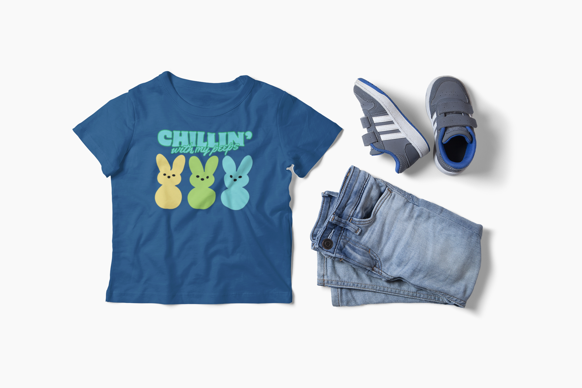 Chillin' With My Peeps Kids tee | Holiday Fits