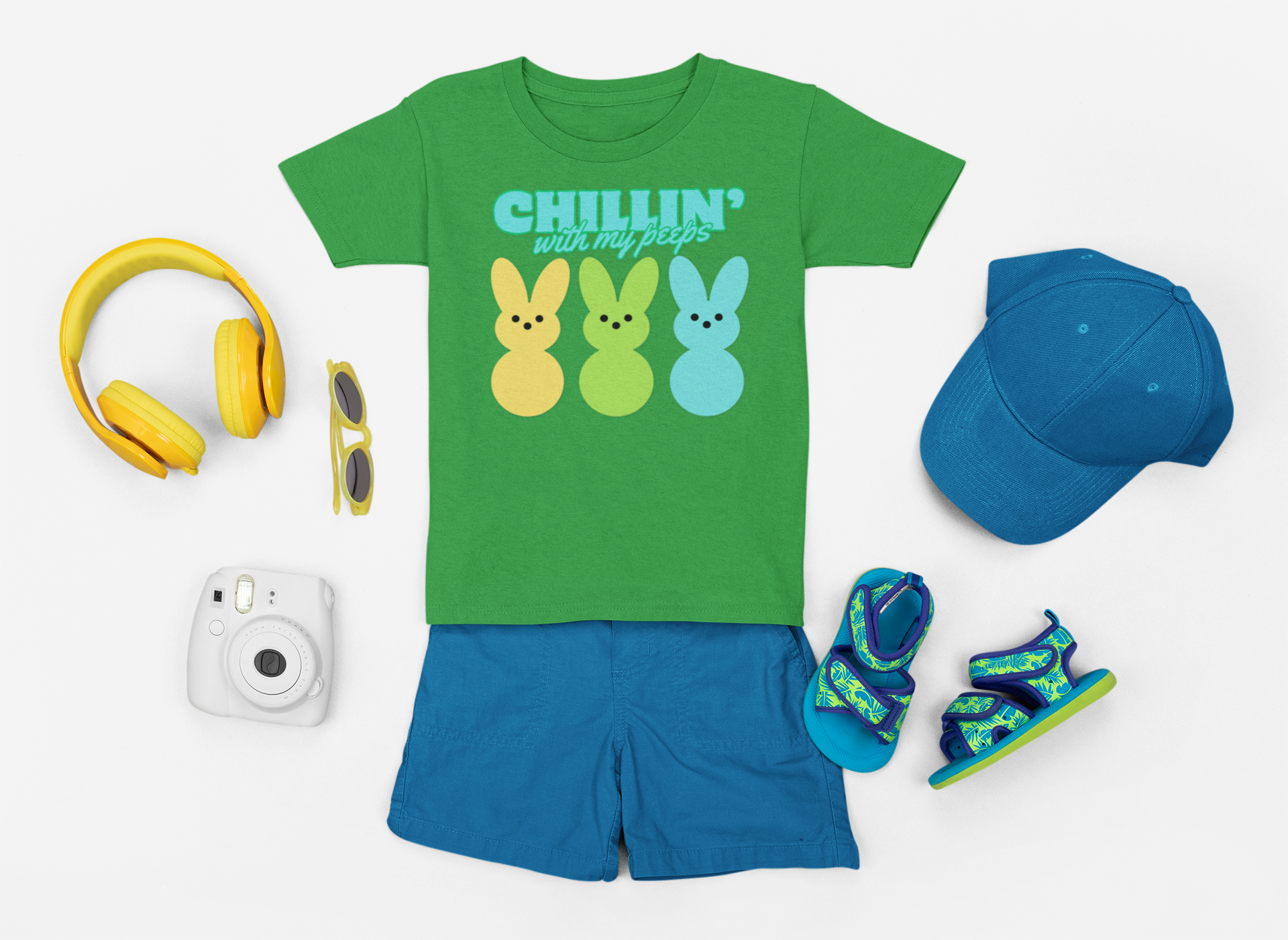 Chillin' With My Peeps Kids tee | Holiday Fits