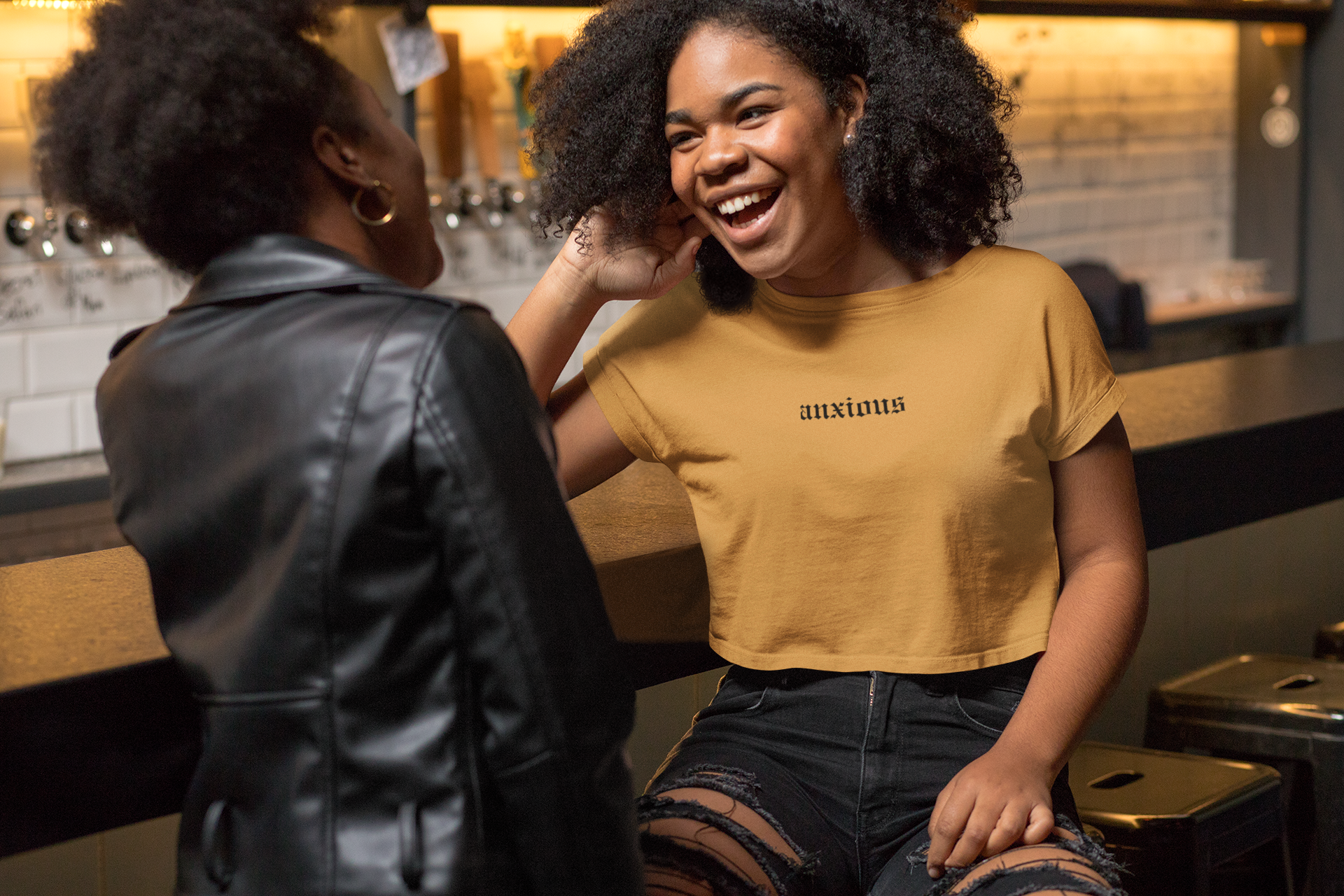 Anxious Crop Top | Statement Wear