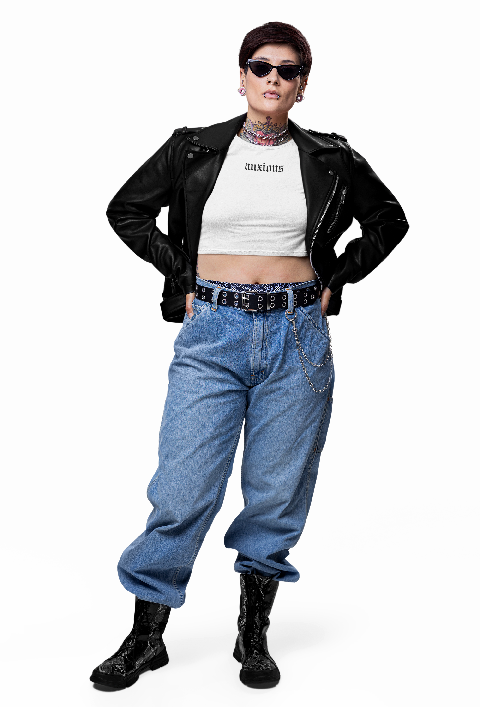 Anxious Crop Top | Statement Wear