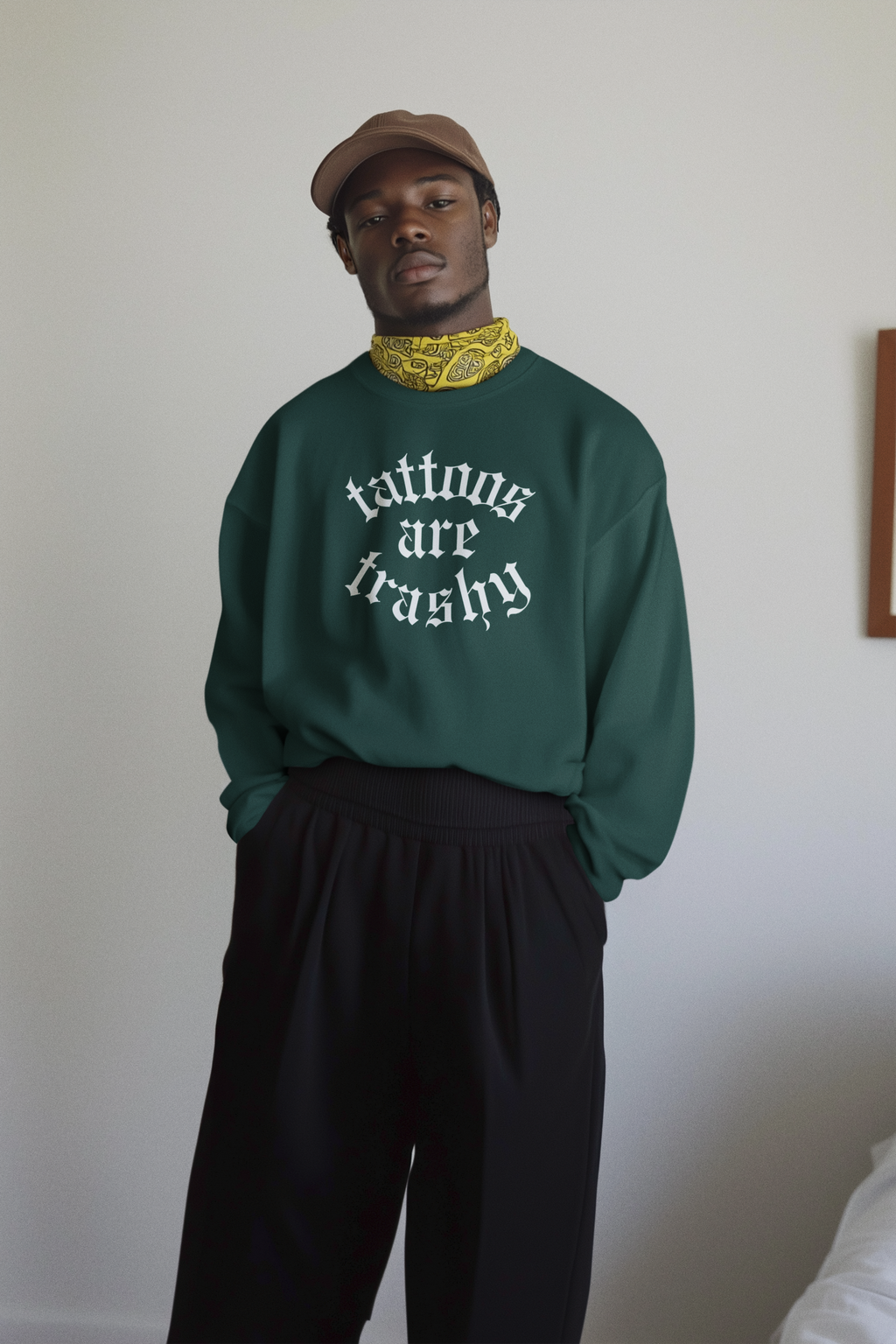 Tattoos Are Trashy Crewneck Sweatshirt | Statement Wear