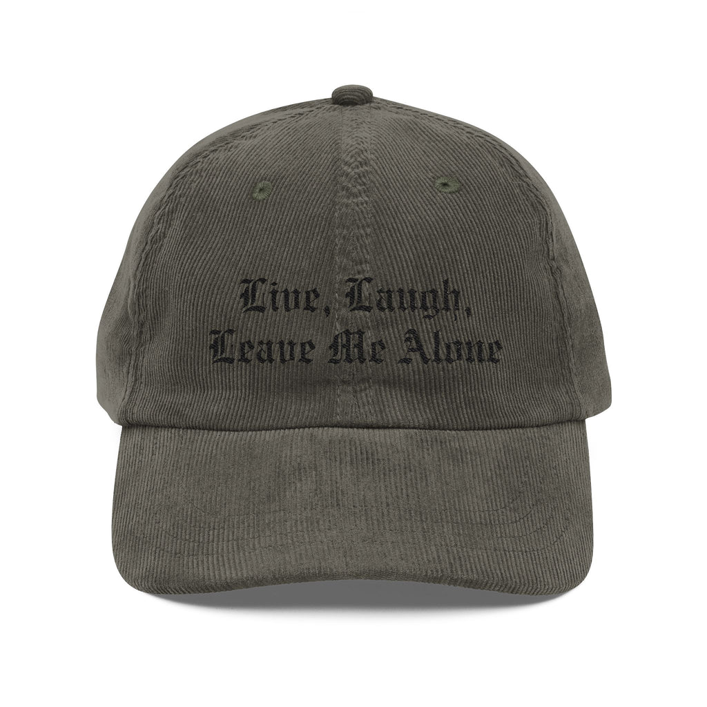 Leave Me Alone Corduroy Cap | Statement Wear