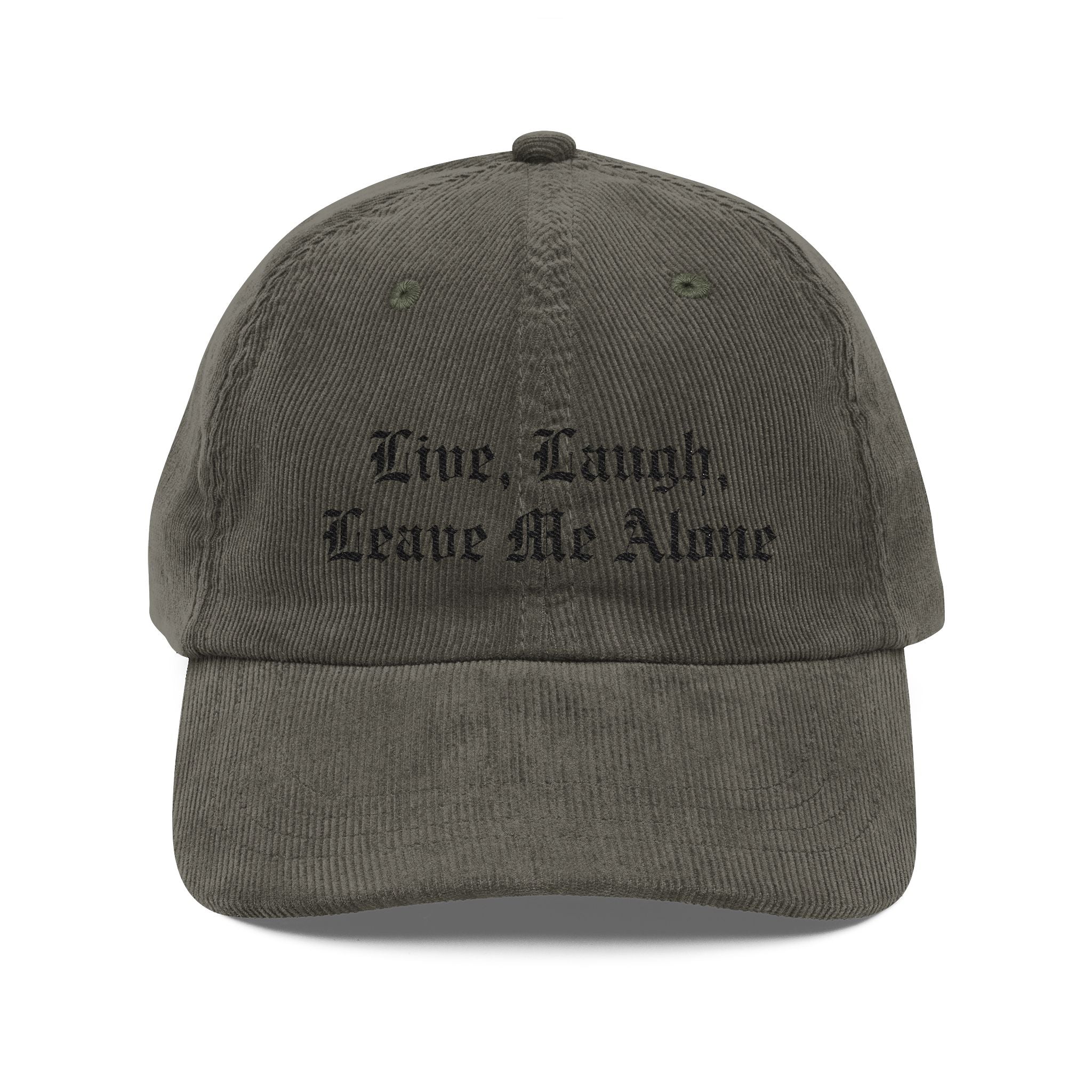 Leave Me Alone Corduroy Cap | Statement Wear