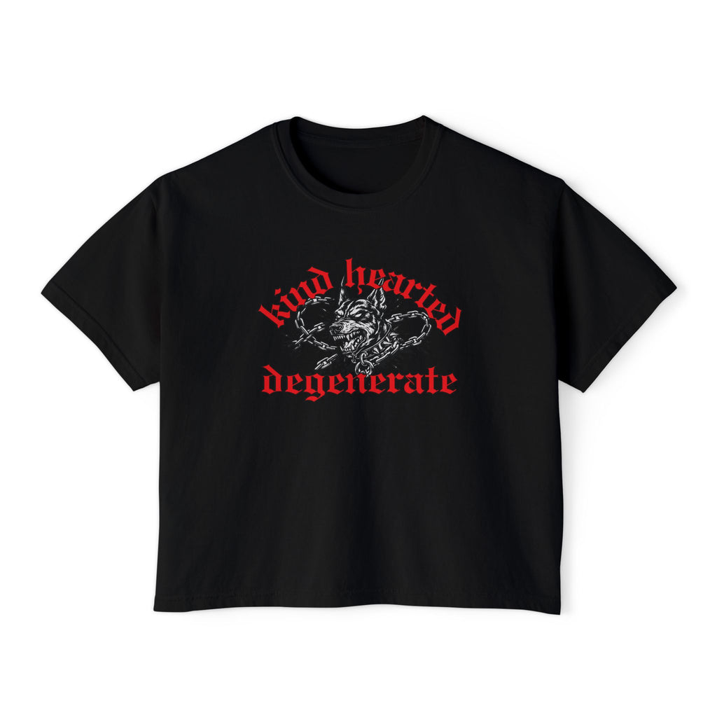 Kind Hearted Degenerate Crop Top | Statement Wear